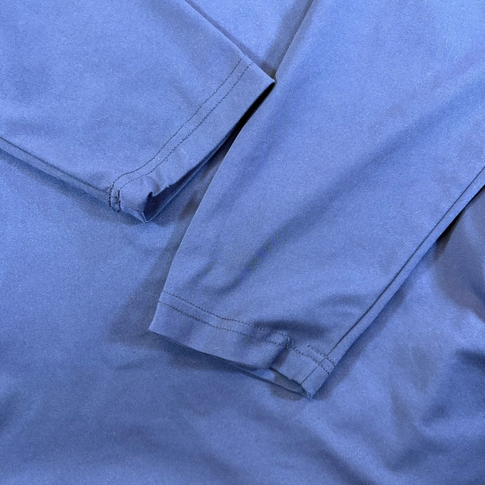 Chubbies Quarter Zip Pullover Mens Medium Navy Blue Performance Turquoise Accent - Picture 8 of 11